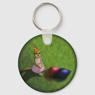 Meerkat Birthday, keychain