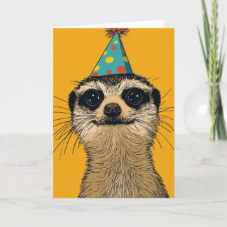 Meerkat Birthday Party Greeting Card
