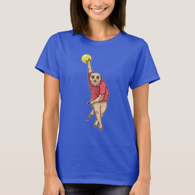 Meerkat Bowling Bowling ball T-Shirt (Front)