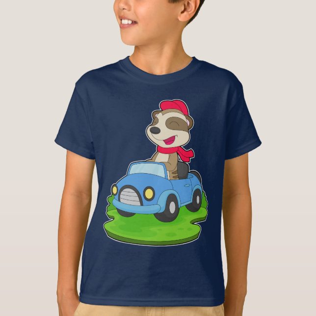 Meerkat Car T-Shirt (Front)