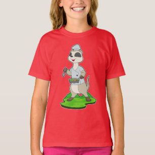 Meerkat Chef Bowl Cook T-Shirt