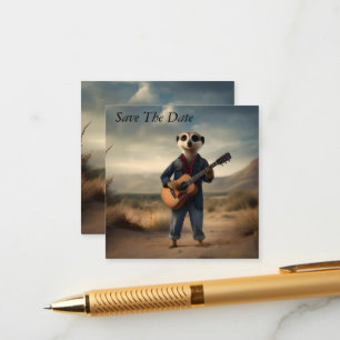 Meerkat Country And Western Artist, Enclosure Card