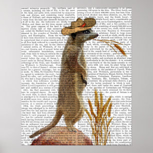 Meerkat Cowboy Poster
