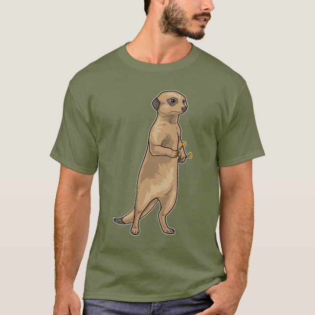 Meerkat Darts Dart T-Shirt (Front)