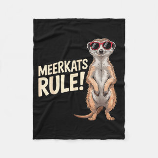 Meerkat Design For Men Women Kids Zoo Keeper Safar Fleece Blanket