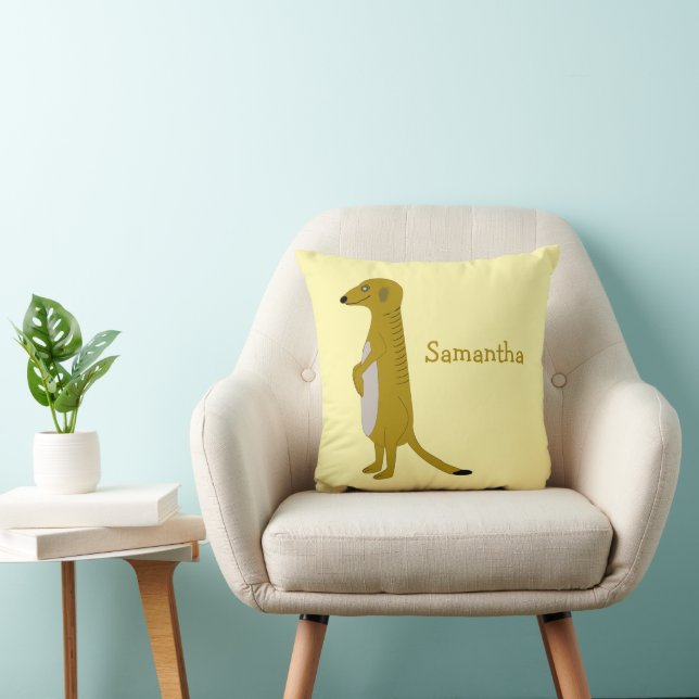 Meerkat Design Personalised Cushion (Chair)