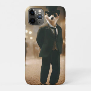Meerkat Dressed For Black Tie Event, iPhone 11 Pro Case