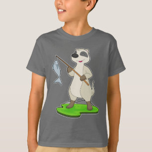 Meerkat Fisher Fish Fishing T-Shirt
