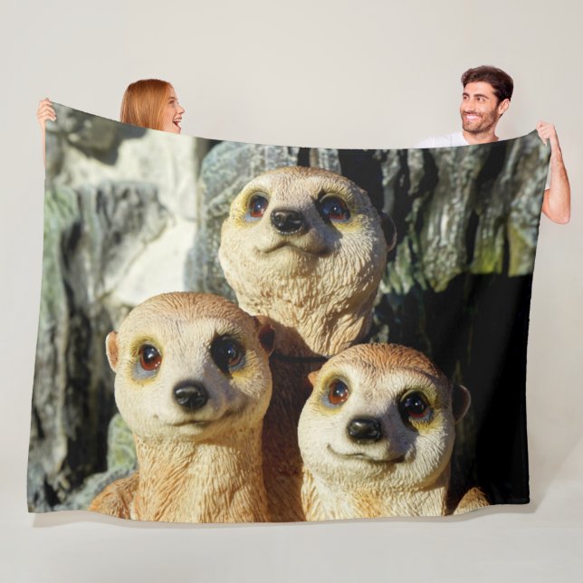 MEERKAT FLEECE BLANKET (In Situ)