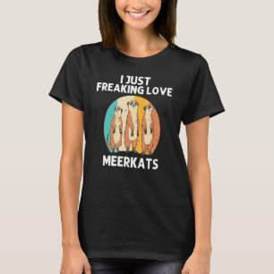   Meerkat For Men Women Retro Wildlife Zoo Animal  T-Shirt