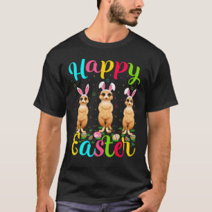 Meerkat   Funny Easter Egg Bunny Meerkat Happy Eas T-Shirt