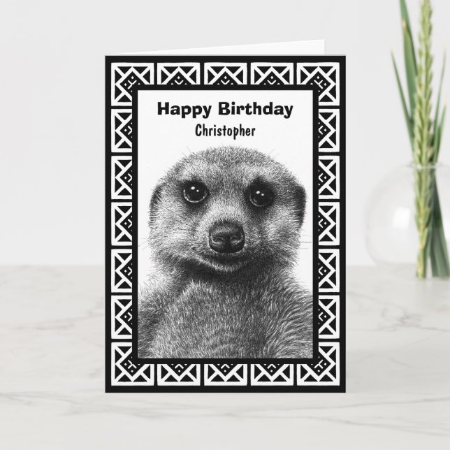 Meerkat Greeting Card (Front)