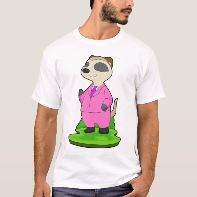 Meerkat Groom Suit Wedding T-Shirt (Front)