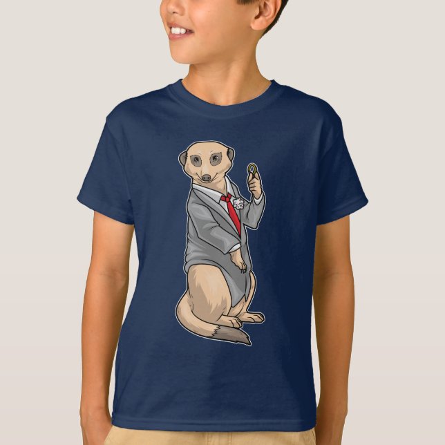 Meerkat Groom Wedding ring Wedding T-Shirt (Front)