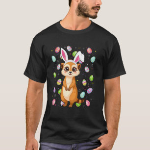Meerkat Happy Easter Egg Hunt Bunny Ear Meerkat Ea T-Shirt