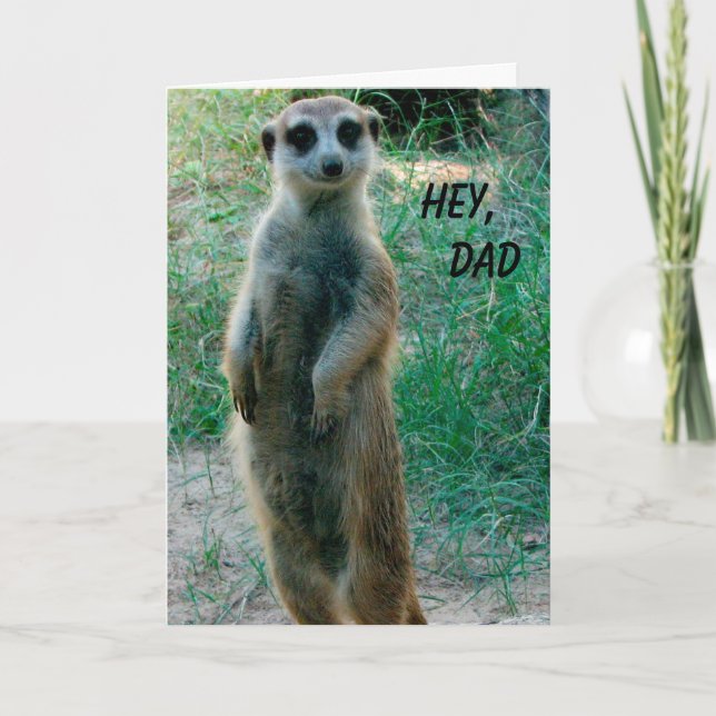 Meerkat Happy Father's Day Card (Front)