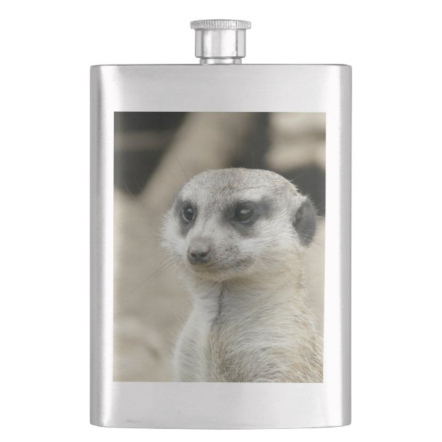 Meerkat Hip Flask (Front)