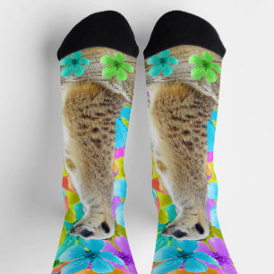 Meerkat In The Blossoms, Crew Socks