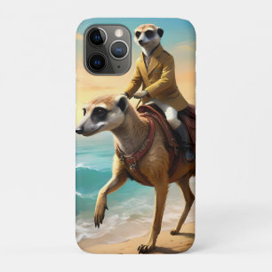 Meerkat Jockey On A Meerkat Horse, iPhone 11 Pro Case
