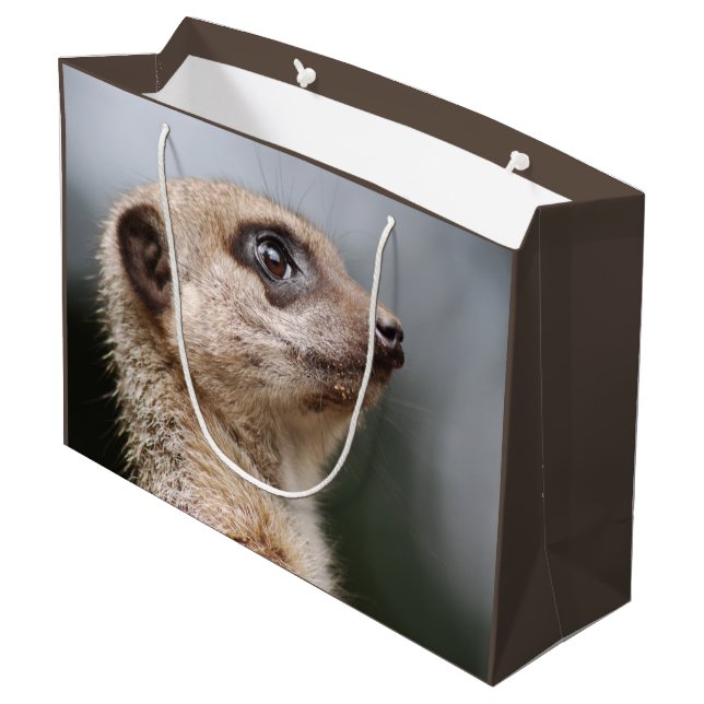 Meerkat Large Gift Bag (Back Angled)