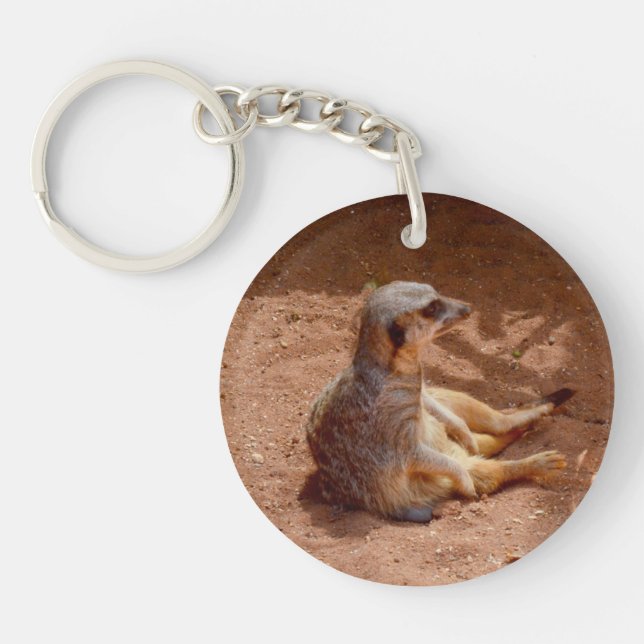 Meerkat Lazy Days, Key Ring (Front)