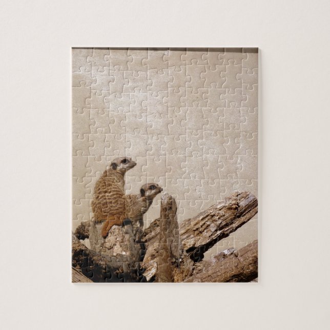 Meerkat Lookout Jigsaw Puzzle (Vertical)