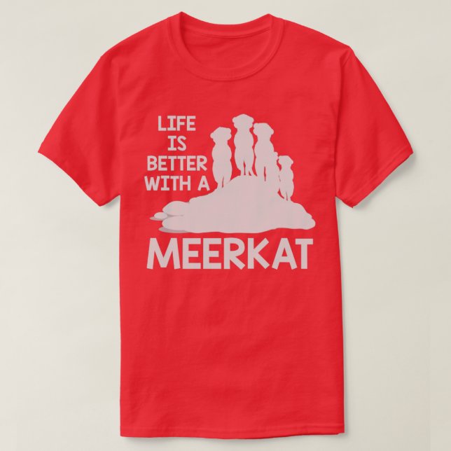 Meerkat Lover Gift Zoo Animals Meerkat T-Shirt (Design Front)