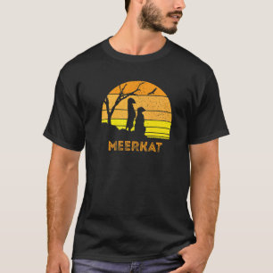 Meerkat Mongoose Kalahari Desert Sunset Safari Afr T-Shirt