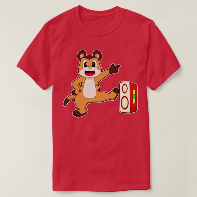 Meerkat Music Radio T-Shirt (Design Front)