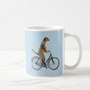 Meerkat on Bicycle 2 Coffee Mug