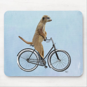Meerkat on Bicycle 2 Mouse Mat