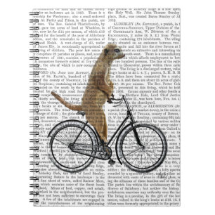 Meerkat on Bicycle Notebook
