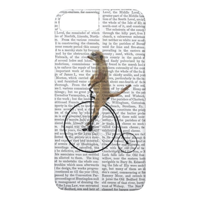 Meerkat on Black Penny Farthing Case-Mate iPhone Case (Back)