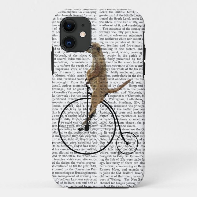 Meerkat on Black Penny Farthing Case-Mate iPhone Case (Back)