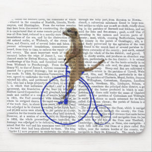 Meerkat On Blue Penny Farthing Mouse Mat