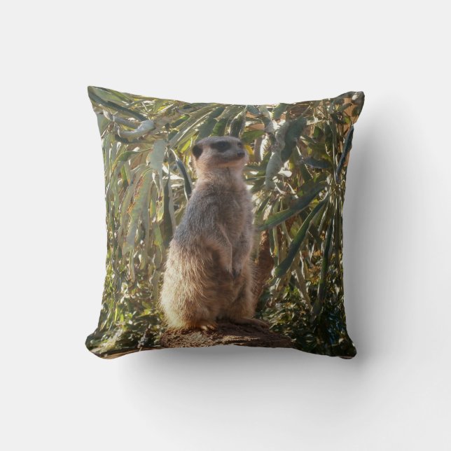 Meerkat On Guard Duty, Cushion (Front)