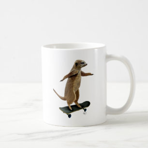 Meerkat On Skateboard 2 Coffee Mug