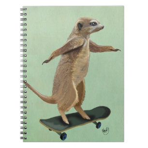 Meerkat On Skateboard 3 Notebook