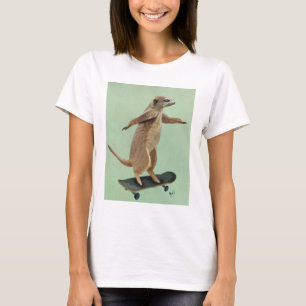 Meerkat On Skateboard 3 T-Shirt