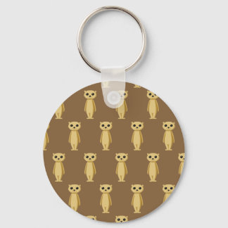 Meerkat Pattern. Key Ring