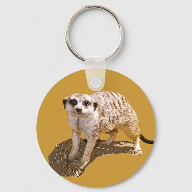Meerkat Picture Key Ring (Front)