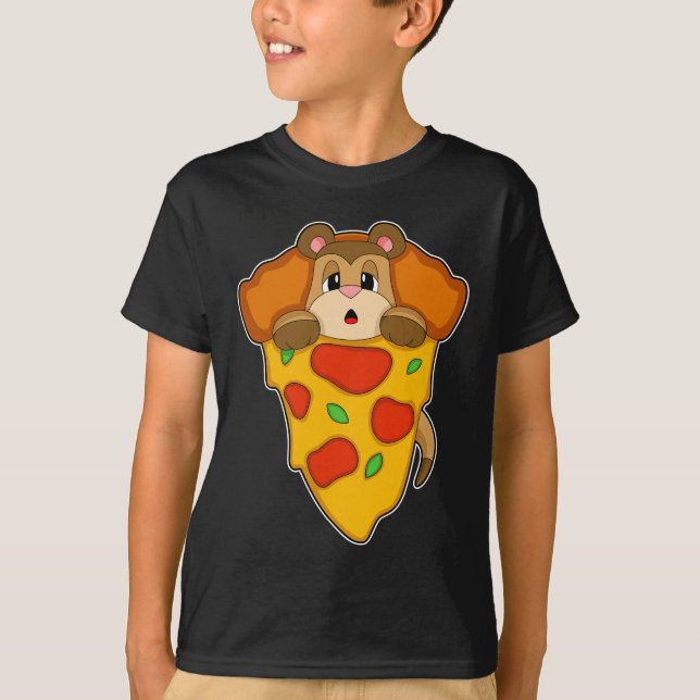 Meerkat Pizza T-Shirt (Front)