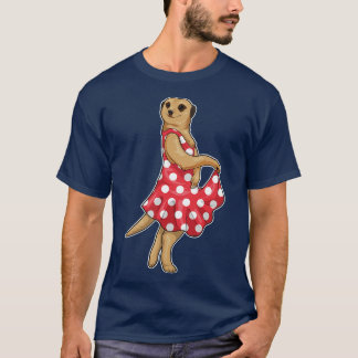 Meerkat Polka Dots Dress T-Shirt