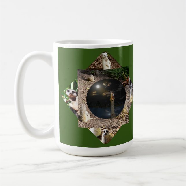Meerkat Polyscope, Coffee Mug (Left)