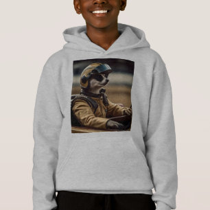 Meerkat Professional Racing Car Driver, Boys Hoody
