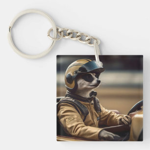 Meerkat Professional Racing Car Driver, Key Ring