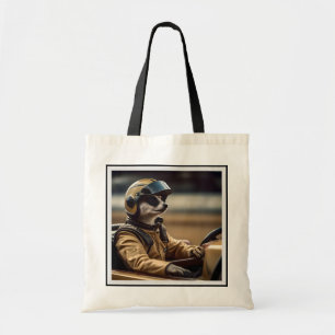 Meerkat Professional Racing Car Driver, Tote Bag