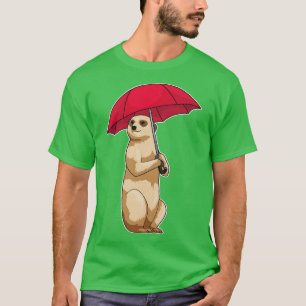 Meerkat Rain Umbrella T-Shirt