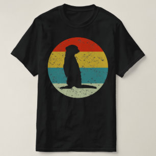 meerkat retro vintage silhouette 70s T-Shirt
