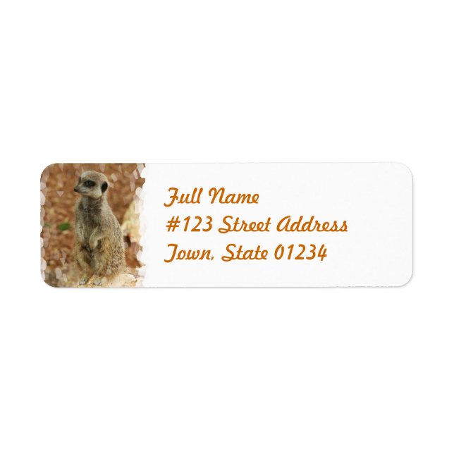 Meerkat Return Address Label (Front)